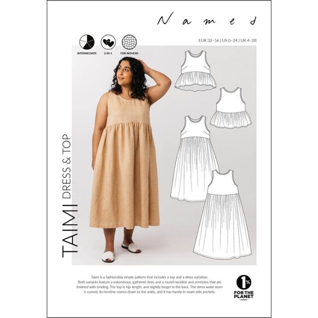 Named - Taimi Dress & Top Pattern (UK 4-28)