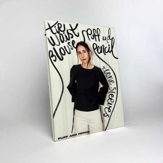 Puff & Pencil - Tie Waist Blouse x Cone Sleeve Pattern