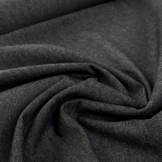 7.5oz Washed Denim - Black