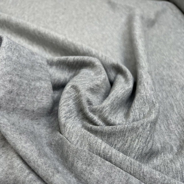 Brushed French Terry - Marl Grey