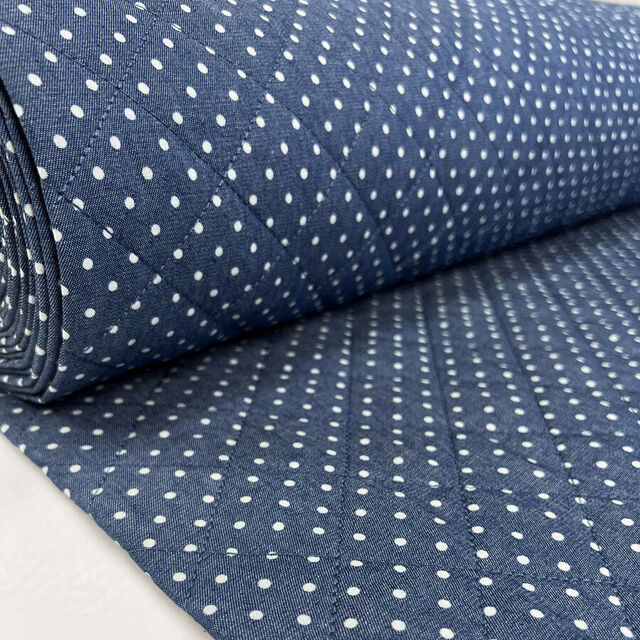 Denim Chambray Quilting - Dotty