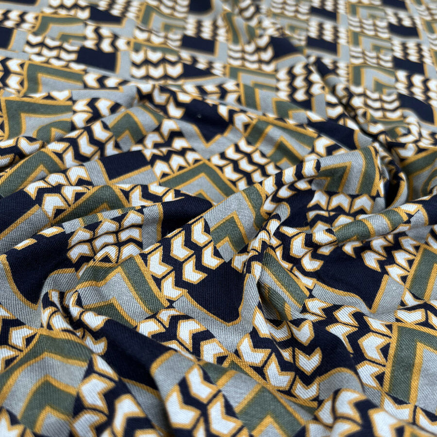 NAVY DRESS WITH SEABED ILLUSTRATIONS IN VISCOSE, BABY NAVY DRESS WITH SEABED ILLUSTRATIONS IN VISCOSE, BABY
