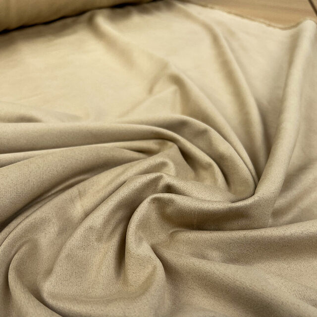 Stretch Faux Suede - Beige