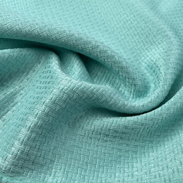 Basket Brocade - Aqua