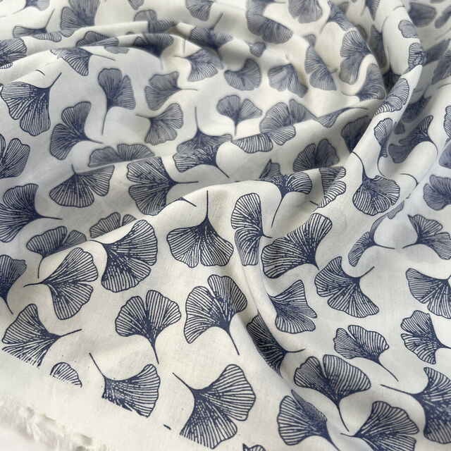 Pima Cotton Lawn - Midnight Fall - Cornflower
