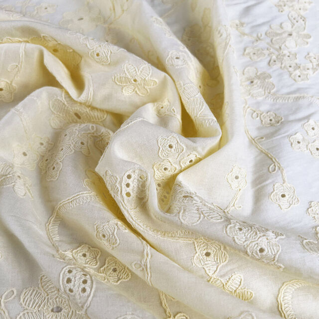 BA - Embroidered Lawn - Mellow Yellow