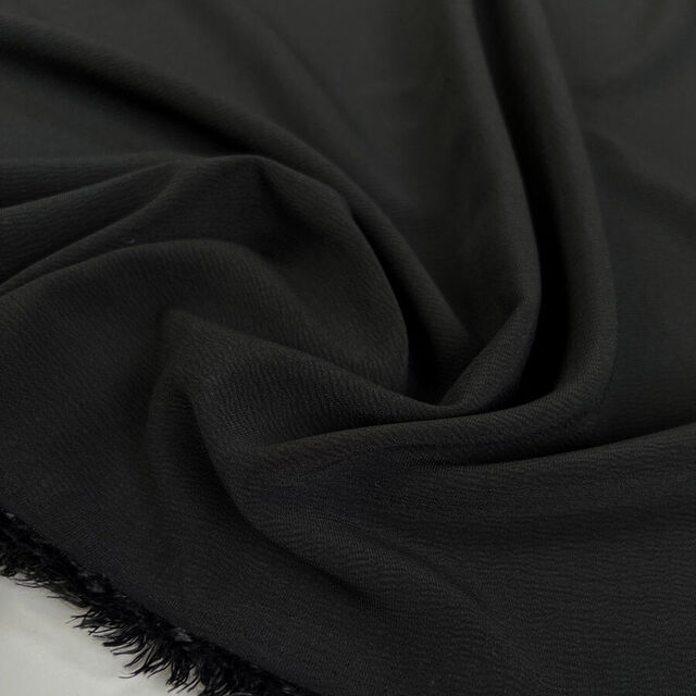 Elixir - Stretch Satin Backed Crepe - Black