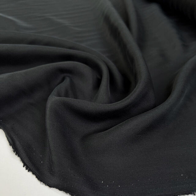 Silk Twill - Eva Black - 14 Momme