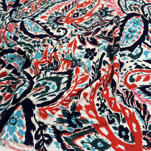 Viscose Jersey - Abstract Paisley