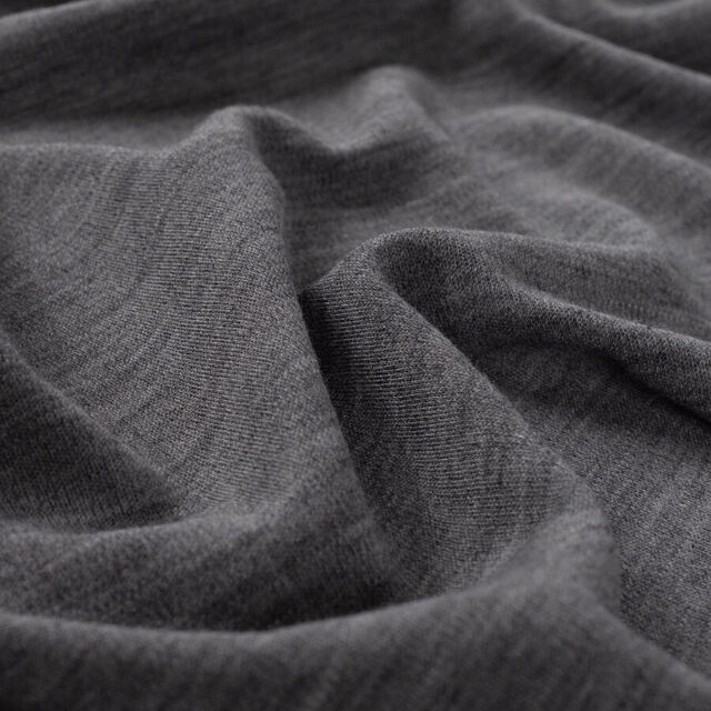 100% Merino Wool Jersey - Mid Grey