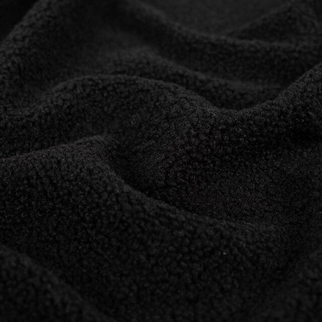400gsm Sherpa Suede - Black
