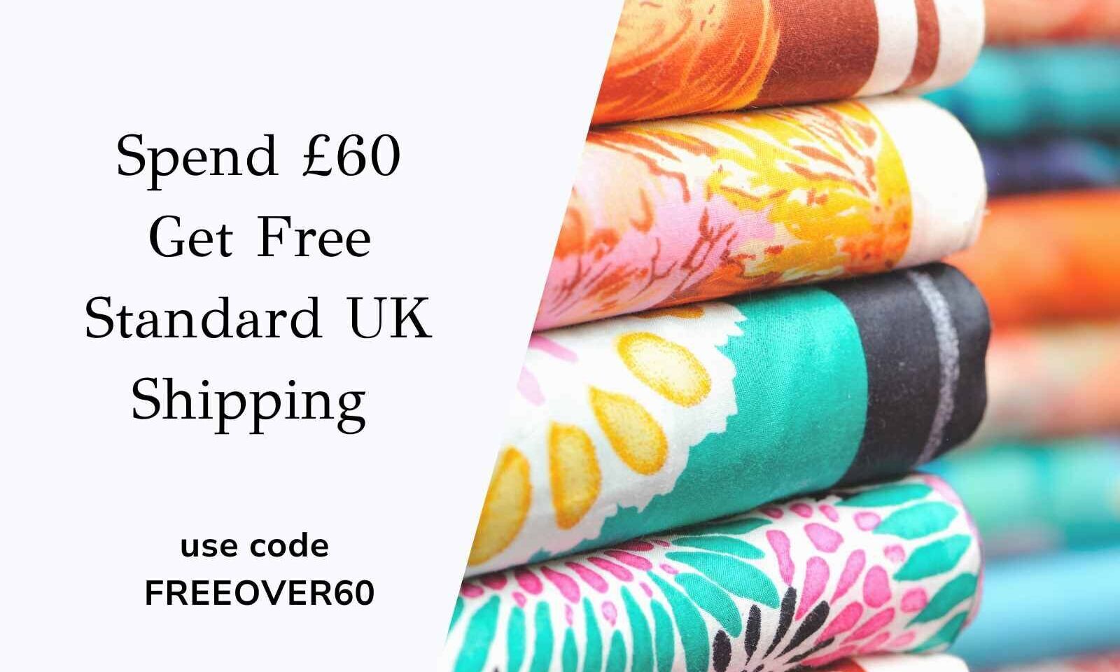 Free shipping Over £60
