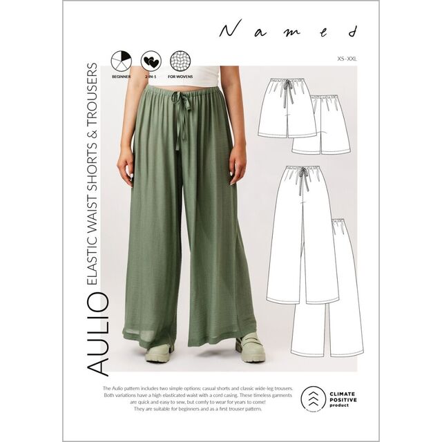Named - Aulio Elastic Waist Shorts & Trousers Pattern