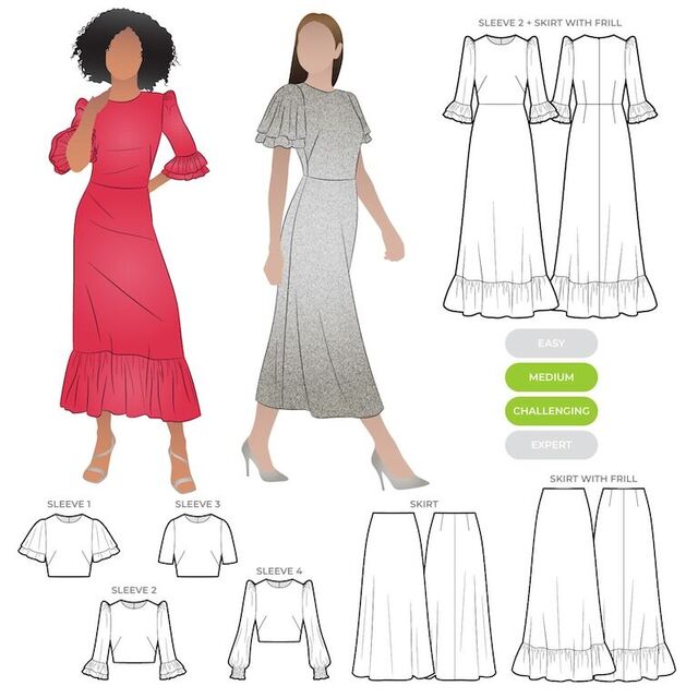 Style Arc - Queenie Woven Dress Pattern (UK 18-30)