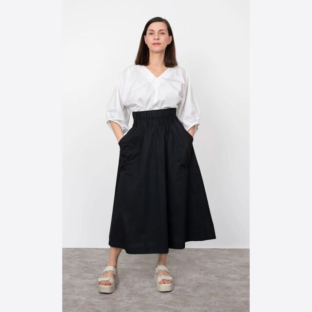 The Assembly Line - Elastic Waist Maxi Skirt Pattern (Sizes XS-3XL)
