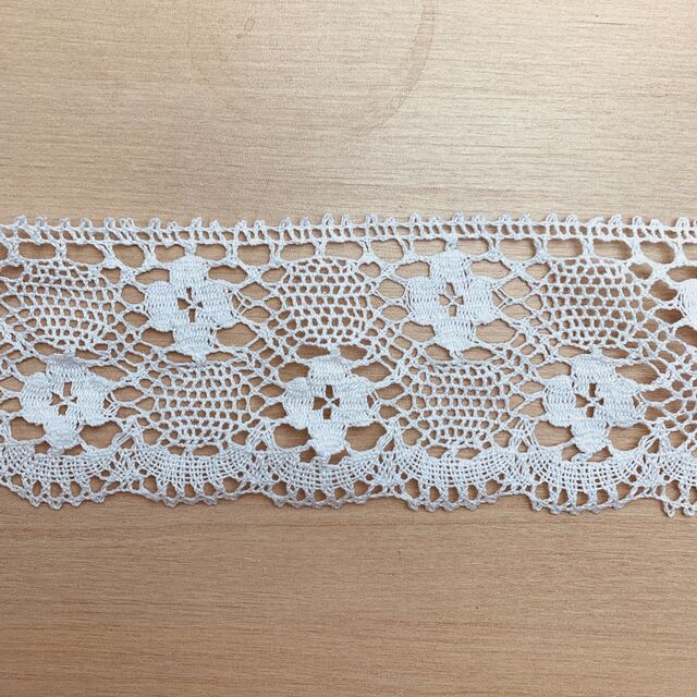 Crochet Lace - Floral - White