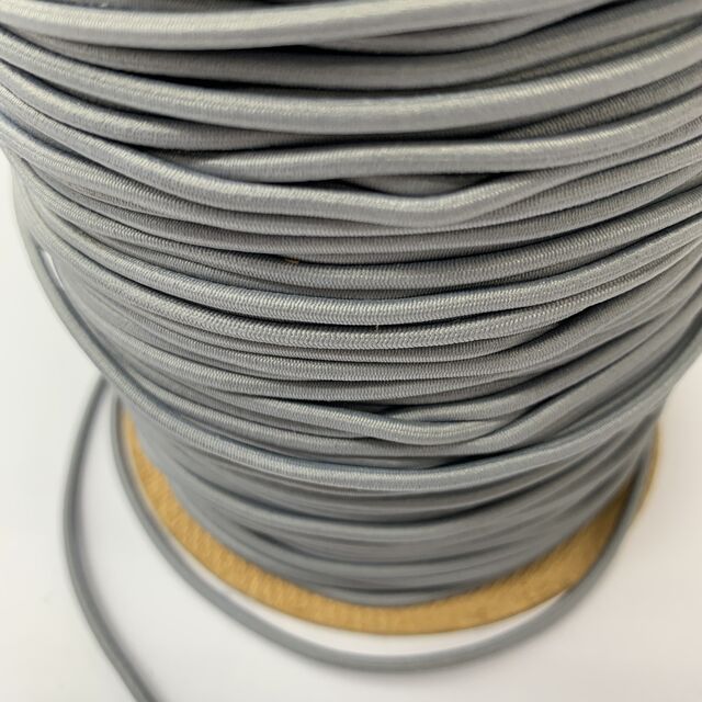 Elastic Round Cord - Grey (2.5mm)