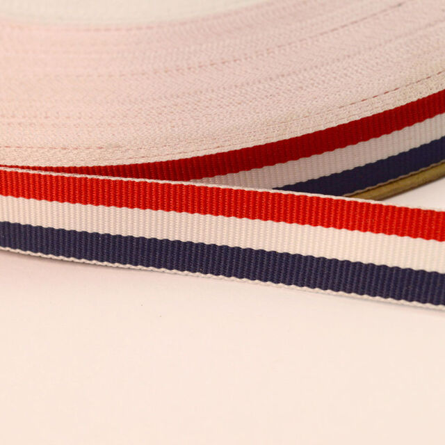 Red, White & Navy Stripe Craft Tape (15mm)