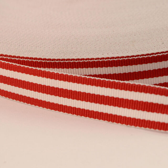 Red & White Stripe Craft Tape (15mm)