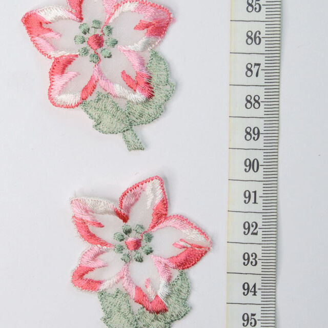 Embroidered Patch - Pink Flower