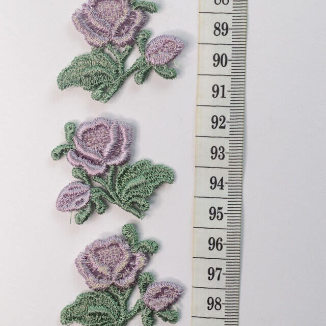 Embroidered Patch - Small Purple Flower