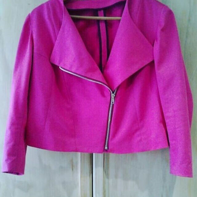 Jacket - Using Pink Knitted Jersey Fabric