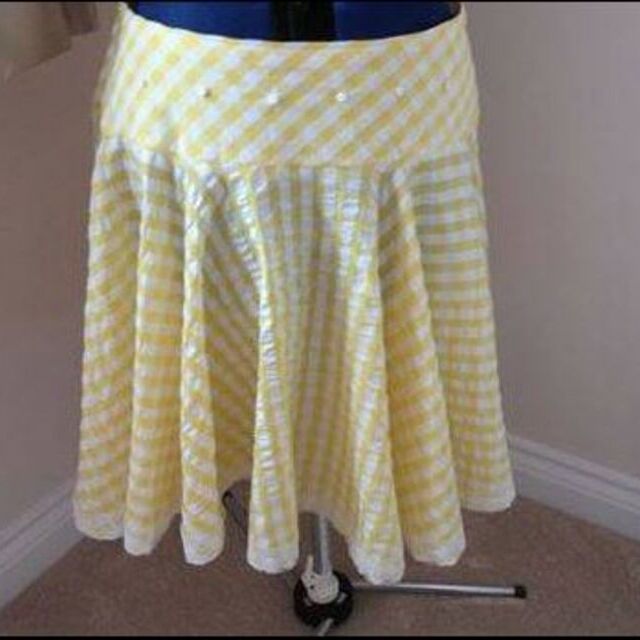Skirt - Using Gingham Fabric