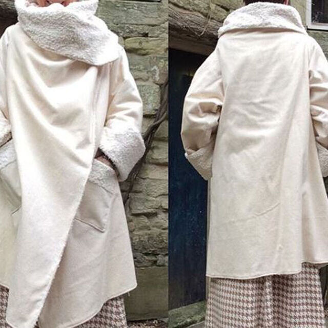 Winter Coat- Using Cream Corduroy Fabric