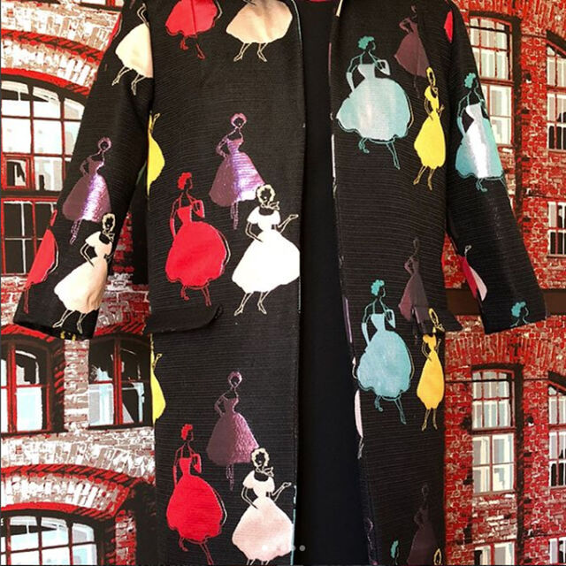 Coat 1960s style - Using Dancing Queen Fabric