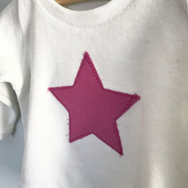 Girls Children Jumper - Using Jersey & Corduory Fabric