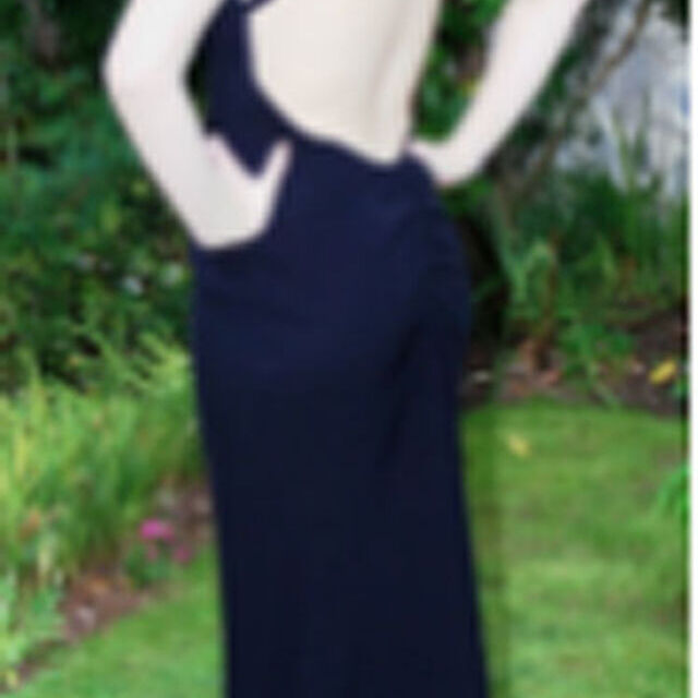 Prom Dress - Using Navy Crepe Fabrics