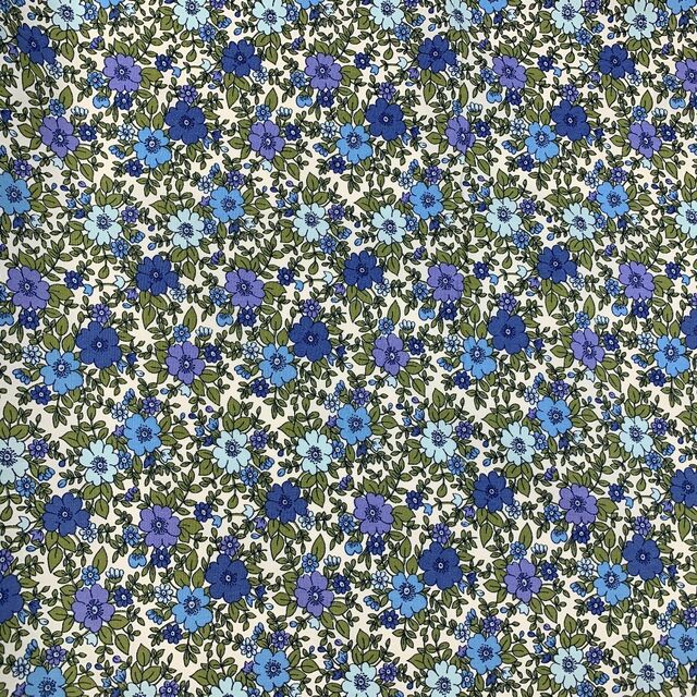 Poplin Print - Grandmother's Garden - Purple