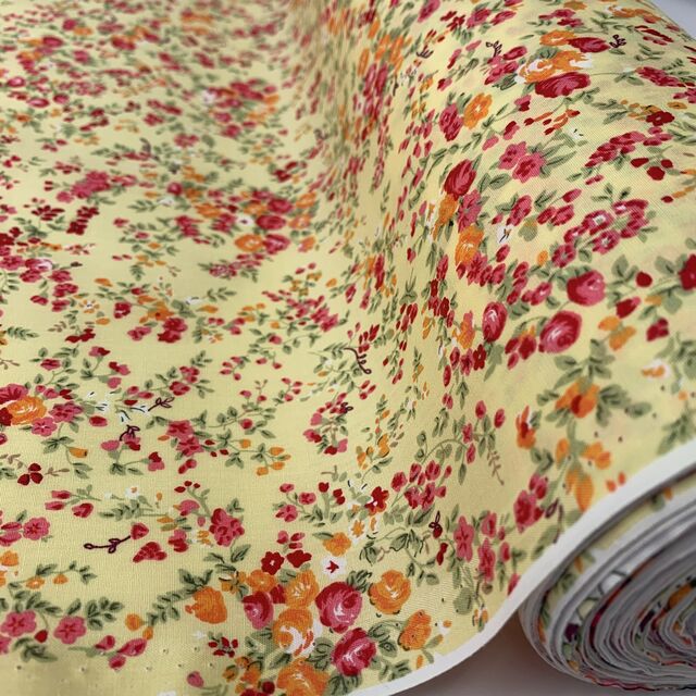 Poplin Print - Lydia - Yellow