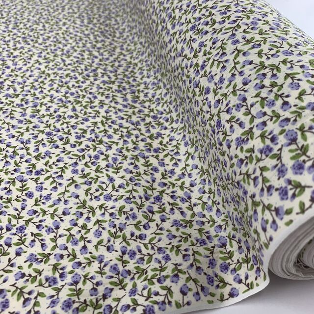 Poplin Print - Tiny Rose Lilac