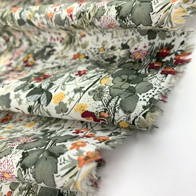 Pima Cotton Lawn - The Garden Of Shakespeare - Sage