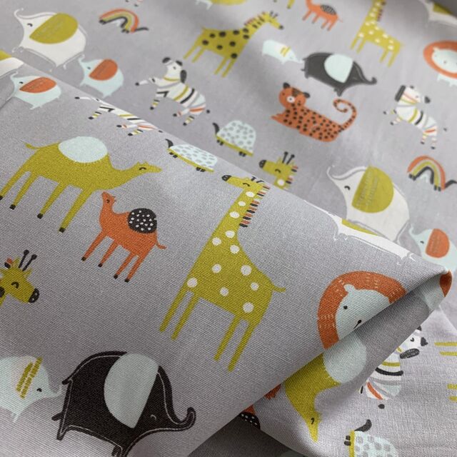 Organic Cotton - Safari - Grey