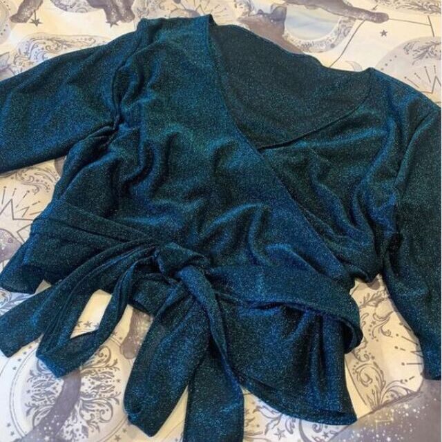 Wrap Top- Using sparkle fabric
