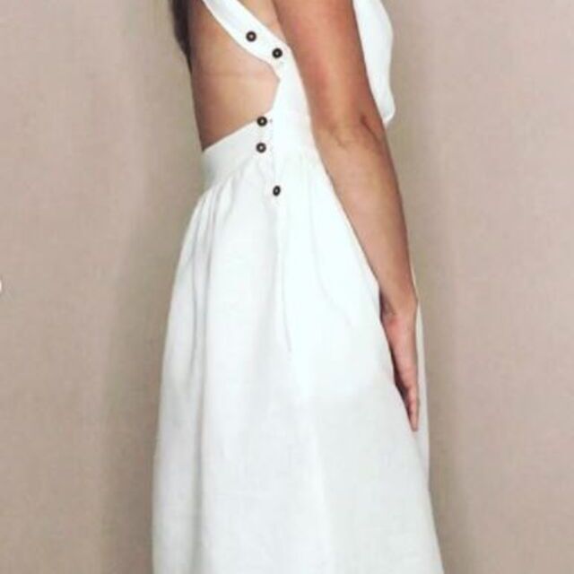 Dress-Using linen fabric