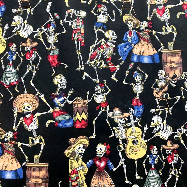 Poplin Print - Skeleton