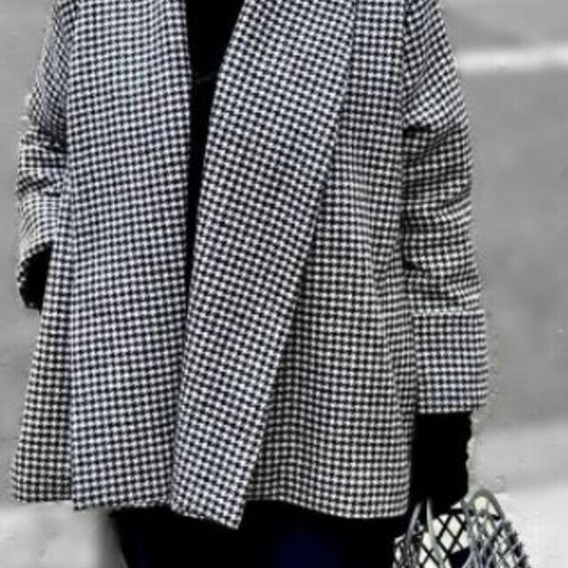 Coart- using houndtooth tweed wool