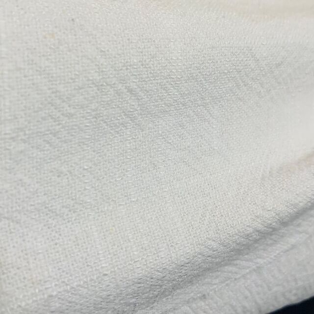 Remnant - Stone Washed Linen - White (0.75m)