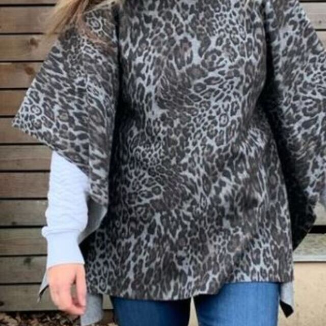 Wool leopard coating fabric