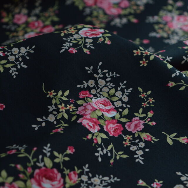 Poplin Print - Sherlock - Black