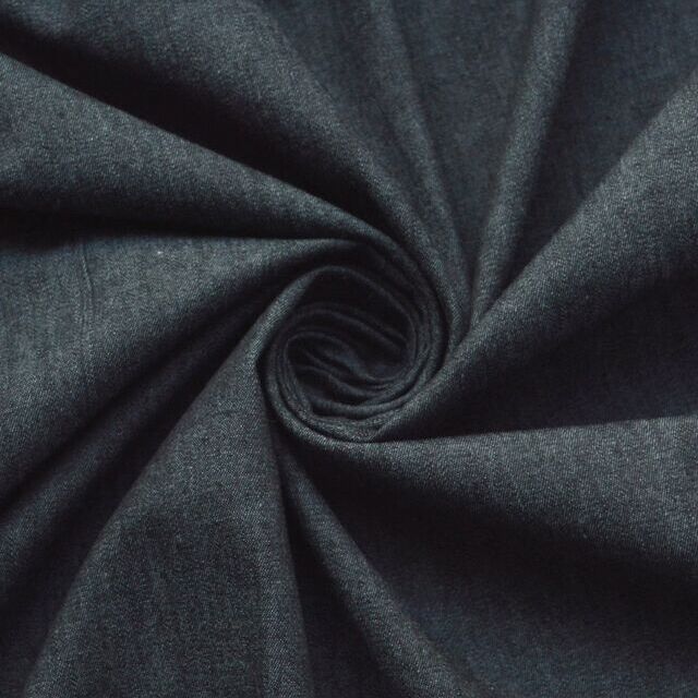 4oz Washed Chambray Denim - Black