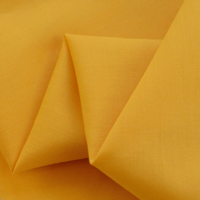 Superior Quality Plain Poly/Cotton - Mustard